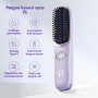 QUMOX Brosse lissante sans fil, brosse lissante portable pour le voyage, mini peigne lissant ionique chaud pour femme, revêtemen