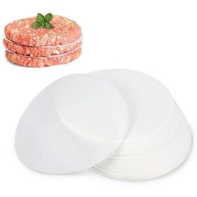 GWHOLE Lot de 500 Papiers Antiadhésifs pour Presse à Hamburger Burger Steak Haché - 11,5 cm de Diamètre
