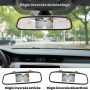 Kit Caméra de Recul Wired avec Moniteur Rétroviseur AHD LCD 4,3 Pouces | Caméra de recul étanche à 4 LED vision nocturne 12 V CC
