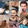 Surker Tondeuse Barbe Homme Tondeuse Cheveux Professionnelle Avec Lame en T de Coupe de Cheveux Chauve 0 mm Rasoir électrique To