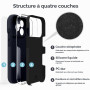 Supdeal Coque en Silicone Liquide pour iPhone 17 Pro Max, [Protection de la Caméra] [Coque en Microfibre] [Protection 4 Couches]