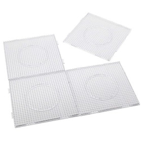 H&W Lot de 4 grands panneaux perforés transparents de 5 mm, avec 4 papiers cadeau (WA3-Z1)