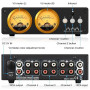 Douk Audio L3 3-Canal Loop Switcher Sélecteur Audio Boîte Double VU-mètre Splitter avec Télécommande IR