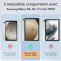 JETech Coque pour Samsung Galaxy Tab A9 Plus 11", Violet Clair | Étui Housse Dos Translucide Fin, Support 3 Volets, Veille/Révei