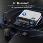 HAPPRUN Vidéoprojecteur Native 1080P avec Bluetooth 5.1 et Son Stéréo Hi‑FI | 4K Compatible・3 Montagearten・200 Zoll・Installation