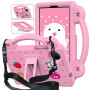 A-BEAUTY Coque pour Xiaomi Redmi Pad SE 8,7" 4G 2024, Rose | Housse de Protection Antichoc avec [Bandoulière] [Poignée et Suppor