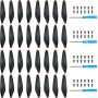 Craznick Hélices pour DJI Lito 1/X 1/Mini 3 pales d'hélice de Rechange Faible Bruit Ailes pour Drone DJI Mini 3/Lito Accessoires