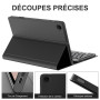 JADEMALL Coque Clavier pour Lenovo Tab Plus 11.5" 2024, AZERTY Français Clavier Magnétique Bluetooth sans Fil pour Lenovo Tab Pl