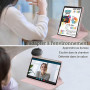 A-BEAUTY Coque Rotative pour Xiaomi Redmi Pad SE 8,7" 4G 2024 Rose | avec Porte-Stylet, Étui Rotation à 360 Degrés Support, Réve