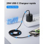 LumFocus 25W Fast Charger for iPhone and 2M Cable, 【MFi Certified】 Fast Charger for iPhone 14/14 Plus/14 Pro/14 Pro Max/13/12/11