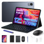Luzglo P12 Android 16 Tablette 12 Pouces, 48Go RAM+128Go ROM/2To TF, T7280 Octa-Core, IPS 2.4K, 120Hz, 10000mAh/18W, WiFi5, 8MP+