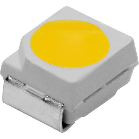 Lumonic 50x LEDs super claires du type SMD 3528 PLCC2 - LEDs haute puissance à souder pour DIY en couleur blanc 6000K - Dimensio