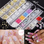3500 Pièces Strass Ongle Nail Art, Bijoux Ongles Nail Art 3D Strass pour Ongle Avec Pince à Epiler et Stylo de Cueillette Strass