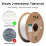 eSUN PLA Basic Filament 1.75mm 1KG (2.2 LBS) pour 3D Imprimante,Blanc | Précision Dimensionnelle +/- 0.05mm