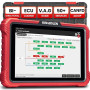 KINGBOLEN K10 Elite Valise Diagnostic Auto, OBD2 Diagnostic Français pour système Complet avec 50+ Réinitialisations, Codes ECU,