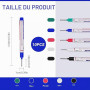 10 Pcs Marqueur Trou Profond, Marqueur Charpentier, Deep Hole Markers, 20mm Long Nib Marker Crayon Chantier Marqueurs Chantier,