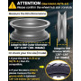 Monuary 2 Pièces Pneus Pleins 8,5 x 2,0 (50/75-6.1) pour Trottinette Électrique – Increvables, Structure Nid d’Abeille, Sans Ent