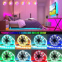 Tenmiro Ruban Led 30m,Led Chambre,Bande Led Autocollant Contrôlé par APP&Avec télécommande 44 touches, Pliable, Multicolore, Tim