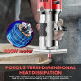 Défonceuse à Bois 800W, 30000RPM Affleureuse Électrique, Routeur à Bois Électrique, Fraiseuse à une Main avec 1 Fraise, Diamètre