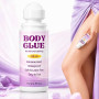 Colle Vetement Peau sur la Peau Roll-On, Colle pour Peau Forte Tenue pour Robes, Perruques, Soutiens-Gorge, Chaussettes et Costu