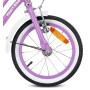 sun baby Heart Bike Vélo Enfant Fille 12/14/16 Pouces 2+ Ans | Roulettes stabilisatrices, barre de poussée amovible, panier, son