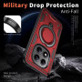 KANSi Coque pour Xiaomi POCO M8 Pro 5G, Militaire Etui Antichoc Housse avec Téléphone avec Anneau et Support - Coques Rouge