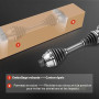 Frankberg 2x Arbre de transmission sans bague ABS, essieu avant | 8K0407451DX Compatible avec: A4 Avant 8K5, A4 Allroad 8KH, A5