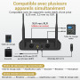TONOR Micro Karaoke sans Fil, UHF Microphone Systèmes Dynamique Chant Portable à Main Double avec Récepteur pour Karaoké/Fête/Di