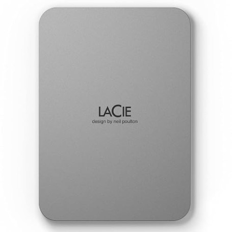 LaCie 5ToMobile Drive | USB-C (STLP5000400) | HDD portable, sauvegarde un clic. Essai Adobe CC. Garantie 3 ans + Rescue
