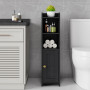 Lomojo Petite Armoire de Rangement pour Salle de Bain, Organiseur de Salle de Bain sur Pied pour Petits espaces, Fond d'angle ét