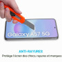 Didisky Lot de 3 Protecteur Verre Trempé pour Samsung Galaxy A57 5G, Film Protection écran, dureté 9H, Pas de Bulles, Haute défi