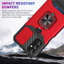 Wanglaism Rouge Coque Compatible avec Samsung Galaxy A07 5G（No 4G） Qualité Militaire Rigide Housse + 1 Verre Trempé, Étui avec M