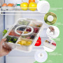 Luxear Snack Box Plateau de Service Divisé, Boîte de Conservation Alimentaire 8 Compartiments Boîte à Goûter Lavable pour Déjeun