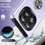 LeYi Coque pour Xiaomi Redmi Note 14 Pro 5G / 4G / 14 Pro Plus 5G Mauve | Téléphone Portable Xaomi Tpu Etui, Protection 512 Go S