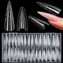 MELLIEX 240 Pièces Popit Ongle Sandwich, Forme à Ongles Moule Réutilisable Sandwich Dual Nail Form Polygel Ongle pour DIY Salon,