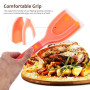 ibasenice 2 Pièces Spatule à Œufs au Plat Pince en Silicone, Clamping Design, Résistante la Chaleur L’usure, Chauffe Rapide, pou