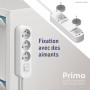 Electraline 32040 Bloc 3 prises avec interrupteur/fiche plate 1,5 m Blanc