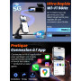 Dashcam Voiture Avant Arrière 4K+1080P, Carte SD 64Go, Vision Nocturne, WDR | Wi-Fi 5GHz, Contrôle via App, Stationnement 24H, P