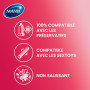 MANIX Fraise : Lubrifiant Intime (80mL) Goût Fraise / Compatible avec les Préservatifs