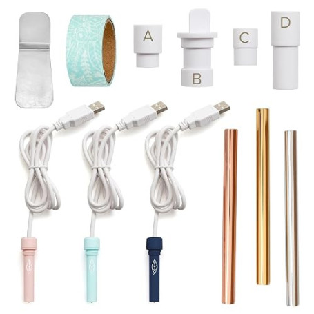 We R Memory Keepers Plume Kit de démarrage en Aluminium avec Plus de 12 Articles, Multicolore, Un, Set Pièces