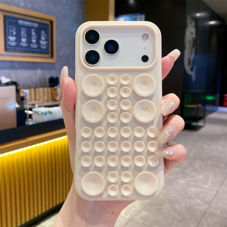 Rokmym Coque pour iPhone 14 en Silicone avec Support à Ventouse Housse Ultra Fine Silicone Souple Étui Antichoc Anti-Rayures Étu