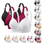 Générique Lot de 3 Soutien Gorge sans Armature Grande Taille Brassiere Femme Push Up Comfit Maintien Fort Rembourré Bralette Sou
