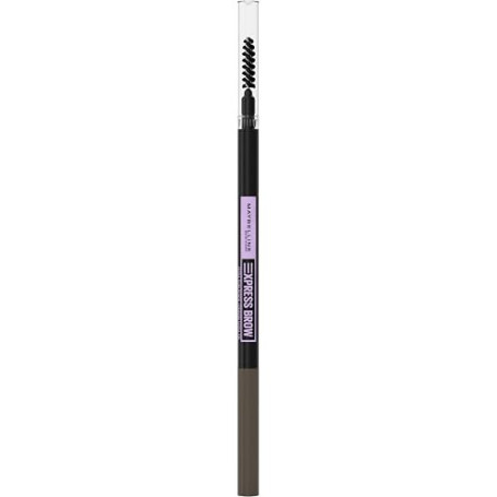 Maybelline New York Express Brow Ultra Slim Crayon Sourcils 03 Brown | Pointe ultrafine 1,5mm, Double embout brosse intégrée, Te