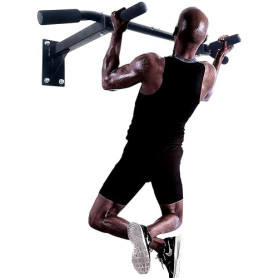 ISE Barre de Traction Murale, Barre de Tractions Murale, Barre Tractions Fitness, Fixation Plafond Economiser Espace, Multi-Grip