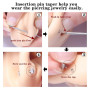 Ensemble d'outils d'insertion de piercing en acier inoxydable avec 6 aiguilles interchangeables, applicateur de boucles d'oreill