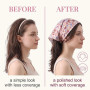 Lot de 5 Bandana Cheveux Femme en Satin - Foulard Cheveux Femme Triangulaire Style Bohème - Bandeau Cheveux Femme pour Accessoir