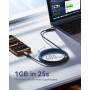 INIU Câble USB C, QC Cable USB A vers USBC Charge Rapide [2m+2m+0.5m] | Nylon Tressé, Charge Rapide, Indicateur LED, pour iPhone
