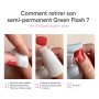 Dissolvant Manucurist Vernis à Ongles Green Flash & Vernis à Ongles Green | Dissolvant Doux Remover Vernis Semi Permanent sans A