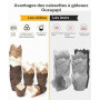 200 Pièces Caissette Muffins Papier, Caissettes Cupcake Taille Standard | Naturel & Non Blanchi, Moule Muffins Papier Tulipe pou