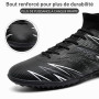 PiDaGlobal Chaussures de Football Homme Femme Futsal TF Chaussures Turf Antidérapantes Crampons Courts High Top pour Entraînemen